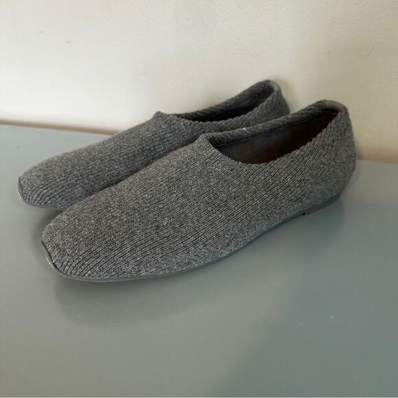 Aerosoles Ren Sweater Knit Flat 9.5 Grey Wool NEW Slip On Loafers - Picture 1 of 5